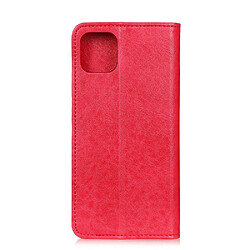 Avis Wewoo Coque Etui en cuir à rabat pour iPhone 11 support et fentes cartes et portefeuille rouge