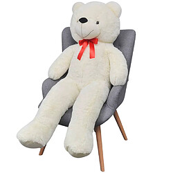 Avis vidaXL Ours en peluche Blanc 242 cm