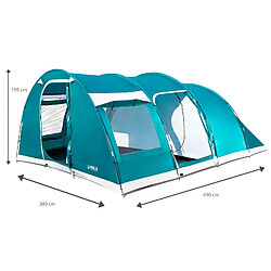 Tente de Camping Bestway Pavillo Family Dome 490x380x195 cm 6 Personnes Montage avec Arceaux pas cher