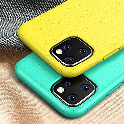 Wewoo Coque Souple Matériel de paille antichoc Starry Series + Etui de protection en TPU pour iPhone 11 Jaune pas cher