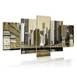 Paris Prix Tableau Imprimé New York Vintage 100 x 200 cm