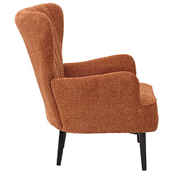 Avis Mendler Lounge-Sessel HWC-K37, Cocktail-/Ohrensessel Polsterstuhl Retro Vintage Stoff Chenille (500g/m²) Öko-Tex ~ orange