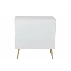 Avis Inside 75 Commode design PIKA couleur blanc et or 3 tiroirs 1 porte