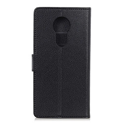 Etui en PU peau de litchi noir pour votre Nokia 5.3