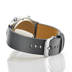 Acheter Bracelet en cuir véritable gris pour votre Samsung Gear S3 Classic/Frontier