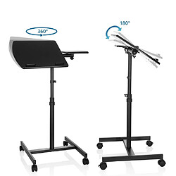 Avis Hjh Office Table haute/Support ordinateur portable à rouleaux VM-SL noir