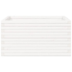 Acheter vidaXL Jardinière blanc 90x90x46 cm bois de pin massif