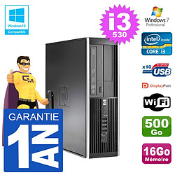 PC HP Compaq 8100 SFF i3-530 RAM 16Go Disque 500Go Graveur DVD Wifi W7 - Occasion