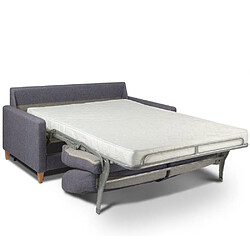 Acheter Inside 75 Canapé convertible OGGETTO matelas 16 cm système express sommier lattes 120cm RENATONISI velours gris anthracite