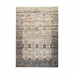 Paris Prix Tapis Vintage Motif Oriental Galaxy IV Beige & Bleu 120 x 180 cm