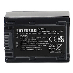 Vhbw EXTENSILO Batterie compatible avec Sony DCR-SR68/R, DCR-SR68E/S, DCR-SR68R, DCR-SR68E appareil photo, reflex numérique (1640mAh, 7,2V, Li-ion)