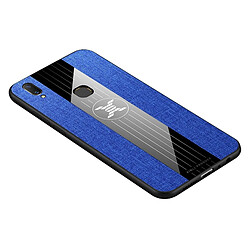 Wewoo Coque Souple Pour Vivo Y85 XINLI étui de protection TPU antichoc Texture tissu Bleu