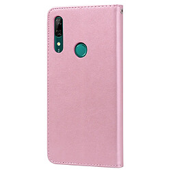 Avis Wewoo Housse Coque Étui en cuir PU à rabat horizontal relief rose pour Huawei P Smart Zavec support et fentes cartes et portefeuille or