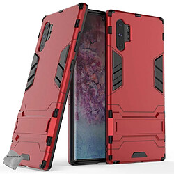 Htdmobiles Coque rigide anti choc pour Samsung Galaxy Note 10+ Plus + film ecran - ROUGE