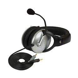 Acheter Casque d'Ecoute Supra-Auriculaire avec Microphone Antibruit 2x Jack 3,5mm, Gamer, , Noir/Argent, KOSS, SB45