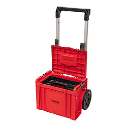 Toolbrothers RHINO L Cart Plus ULTRA - Mallette à outils mobile empilable 490 x 415 x 660 mm 29 l IP54 poignée télescopique