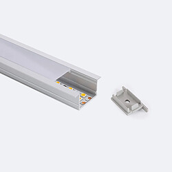 Acheter Ledkia Profilé Aluminium Encastrable 2m Pour Ruban LED jusqu'à 25 mm 2 m