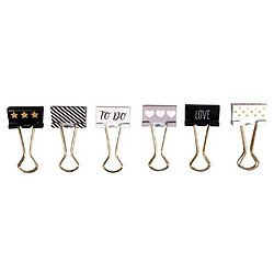 Rayher Pinces double-clip x 6 - Glam