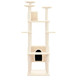 Acheter Arbre à chat avec griffoirs,niche pour chat en sisal Crème 162 cm -MN67870