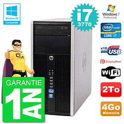 PC HP 6300 MT Intel Core i7-3770 RAM 4Go Disque Dur 2To Graveur DVD Wifi W7 - Occasion