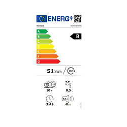 Lave-vaisselle 45cm 10 couverts 43db blanc - SR25YW04ME - SIEMENS