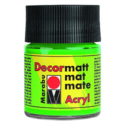 Marabu Peinture acrylique 'Decormatt', vert jaunâtre, 50 ml, ()