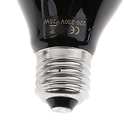 verre pour animaux de compagnie chauffage lampe hiver émetteur de chaleur lampe ampoule e27 noir noir 25w pas cher