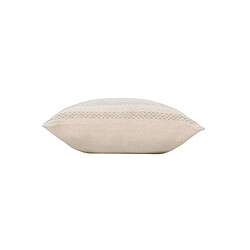 Douceur D'Interieur Coussin déhoussable ALTHA - Coton jacquard - 40 x 40 cm - Ecru