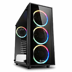 Boîtier ATX semi-tour Sharkoon TG4 Noir RGB