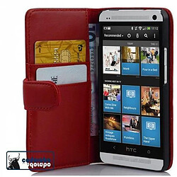 Cadorabo Coque HTC ONE M4 MINI Etui en Rouge