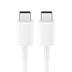 Câble USB-C vers USB-C Charge rapide 1 mètre D'origine Samsung EP-DG977BWE blanc