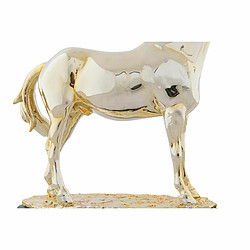 Figurine Décorative DKD Home Decor Cheval Noir Doré Résine (30 x 11,5 x 26 cm)