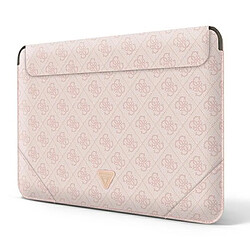 Guess Maroquinerie Guess 4G Uptown Triangle Logo Sleeve - Étui pour ordinateur portable 13" / 14" (Rose)