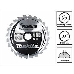 Makita CCM23524G Lame de scie circulaire SPECIALIZED EFFICUT 235 x 30 x 1,5 mm - 24 dents, pour bois ( E-01915 )