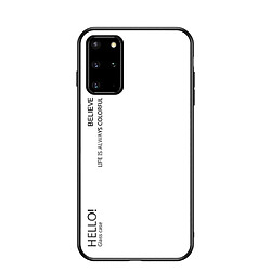 Coque en TPU dégradé de couleur blanc pour votre Samsung Galaxy S20 Plus