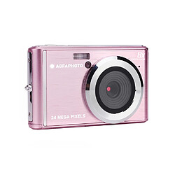 AGFA PHOTO Realishot DC5500 - Appareil Photo Numérique Compact, 24 MP, 2.4'' LCD, Zoom Digital 8x, Batterie Lithium - Rose - Rose