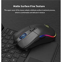 Universal Capteur d'image Souris gaming 6 boutons 1000 dpi Souris gaming filaire optique pour ordinateurs portables PC gaming | Mouse (noir)