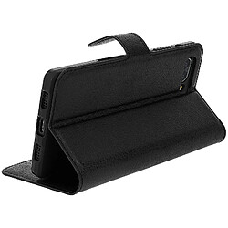 Avizar Housse BlackBerry KEY2 Etui Folio Portefeuille Stand Vidéo Effet Grainé Noir pas cher