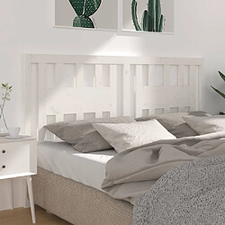 Maison Chic Tête de lit moderne pour chambre - Décoration de lit Blanc 141x4x100 cm Bois massif de pin -MN58995