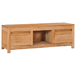 Maison Chic Meuble TV scandinave - Banc TV pour salon 100x30x35 cm bois de teck massif -MN51385