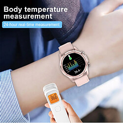 Avis Universal Thermomètre Smartwatch Multi-cadran Imperméable Full Touch Smartwatch Bluetooth Sport Fitness Tracking IOS | Smartwatch (rose)