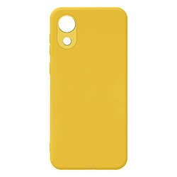 Avizar Coque Galaxy A03 Core Silicone Semi-rigide Finition Soft-touch Fine jaune