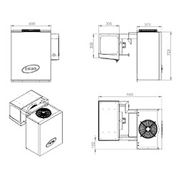 Unité de Refroidissement Positive 9,1-13 m3 - Combisteel