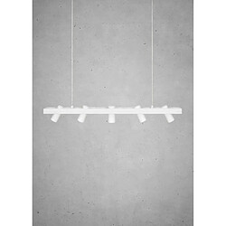 Markslojd Suspension moderne TORINO Blanc 5 ampoules