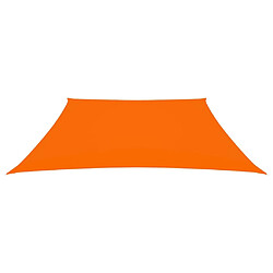 vidaXL Voile de parasol Tissu Oxford trapèze 2/4x3 m Orange