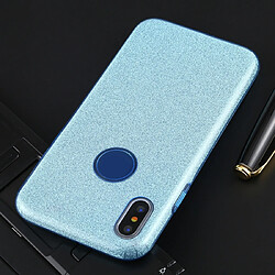 Avis Wewoo Coque Rigide Pour iPhone XS / X Couverture complète TPU + PC Étui de protection en poudre scintillante Bleu