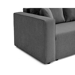 Acheter Bestmobilier Topaze - canapé 3 places - convertible avec coffre - en tissu