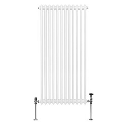 Monstershop Radiateur Traditionnel à Double Colonne – 1500 x 562 mm – Blanc