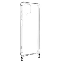 Avizar Coque Galaxy A12 Anneau personnalisable avec bijou/Chaîne - Transparent