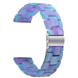 Bracelet en résine 20 mm avec boucle, bleu violet pour votre Huawei Watch 2/Watch GT 2 42mm